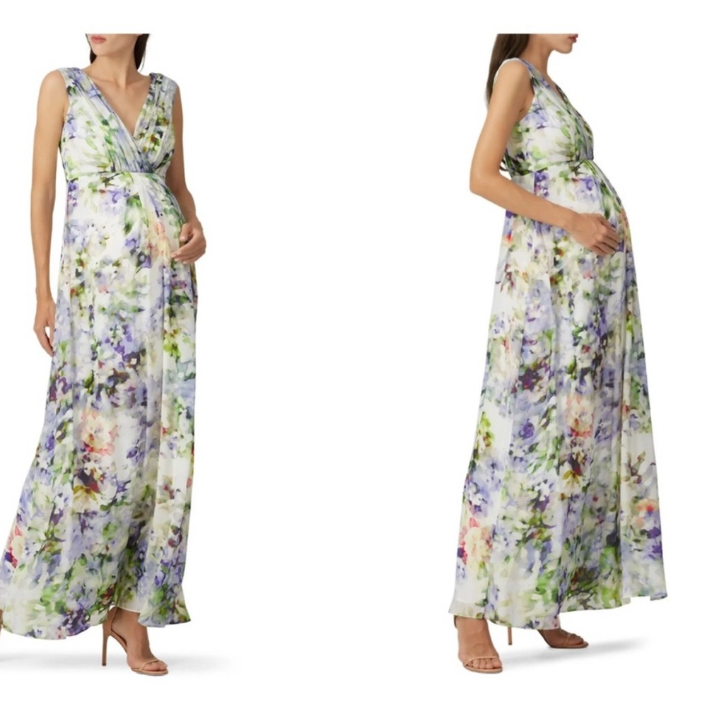 Seraphine Floral Maternity Maxi Dress - size 10 maternity